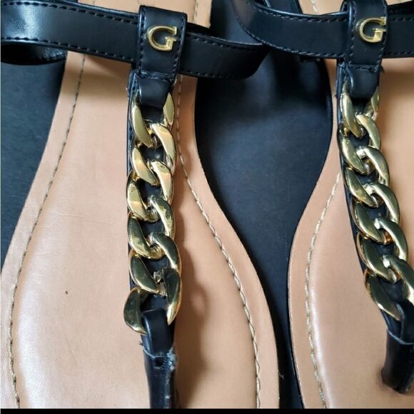 Guess leather strapped sandals - Picture 6 of 9